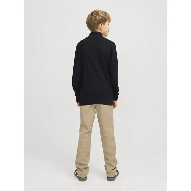 Jack & Jones Junior Black Jjeemil Strik Half Zip Noos Jnr 5