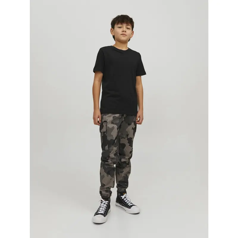 Jack & Jones Junior Black Jjeorganic Basic Tee Ss O-Neck Noos Jnr 2