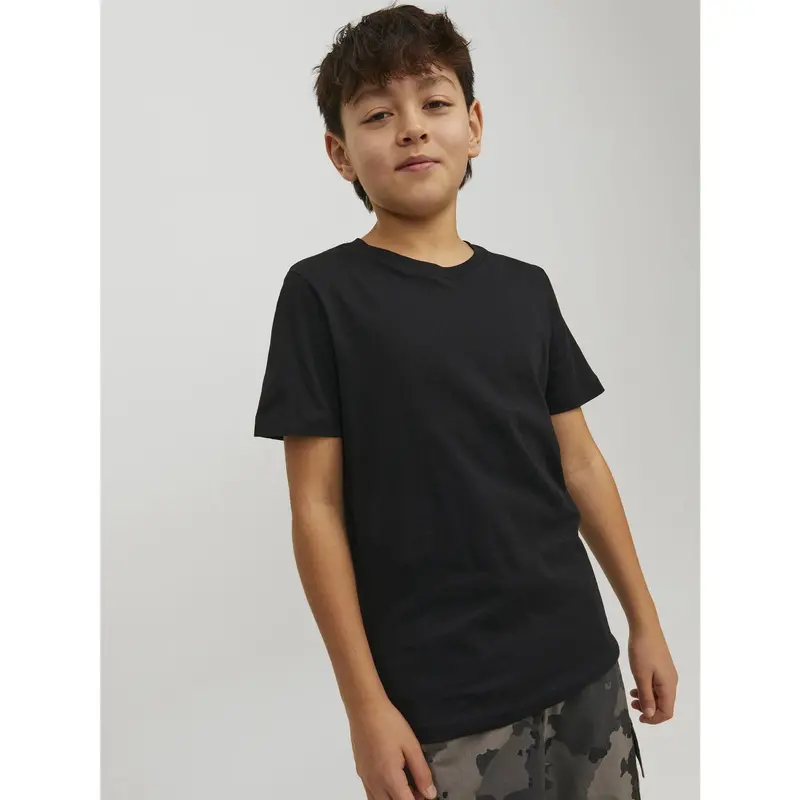 Jack & Jones Junior Black Jjeorganic Basic Tee Ss O-Neck Noos Jnr 3