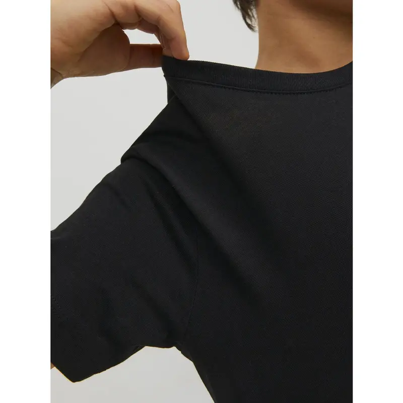 Jack & Jones Junior Black Jjeorganic Basic Tee Ss O-Neck Noos Jnr 4