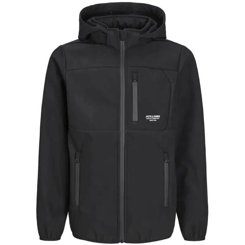 Jack & Jones Junior Black Jjetheo Softshell Jakke Noos Jnr 1