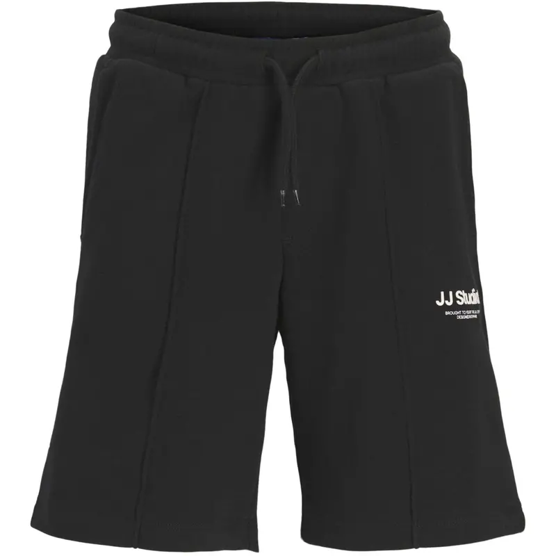 Jack & Jones Junior Black Jpstkane Soho Sweat Shorts Mid Jnr 1