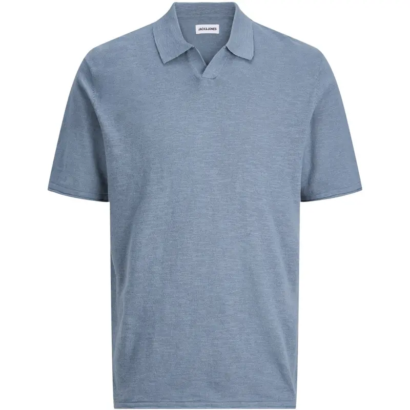 Jack & Jones Junior Blue Mirage Jjkane Strik Split Neck Polo Jnr 1