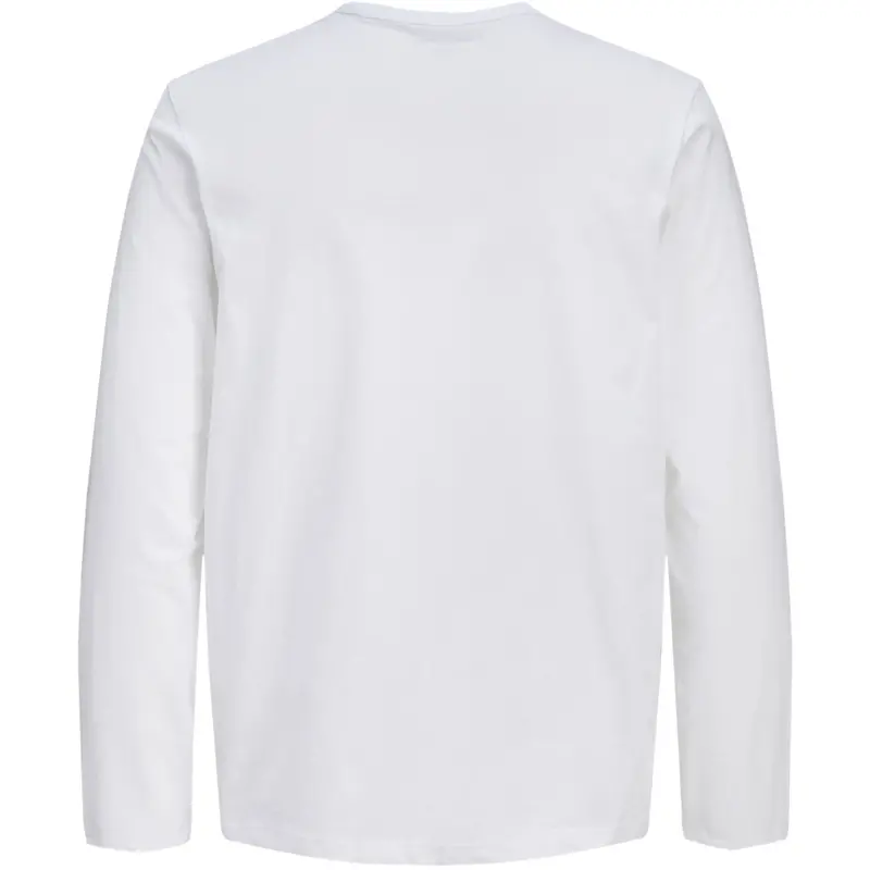 Jack & Jones Junior Bright White Jjcollege Logo Tee Ls Crew Neck Jnr 2