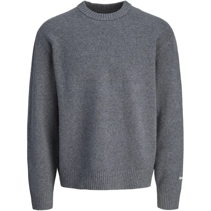 Jack & Jones Junior Dark Grey Melange Jornorrebro Strik Crew Neck Ln Jnr 5