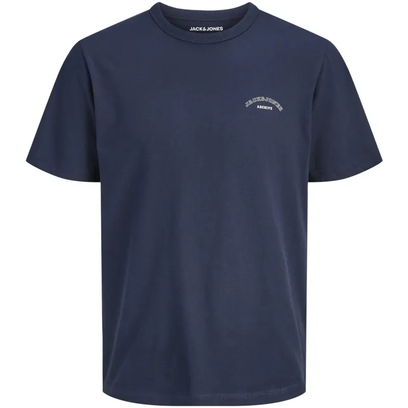 Jack & Jones Junior Navy Blazer Jjcollege Logo Tee Ss Crew Neck Jnr 1