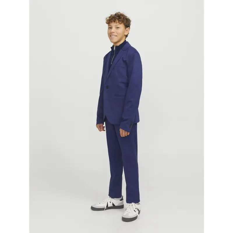 Jack & Jones Junior Navy Blazer Jjeemil Strik Half Zip Noos Jnr 2
