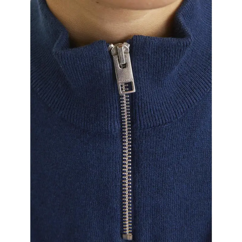 Jack & Jones Junior Navy Blazer Jjeemil Strik Half Zip Noos Jnr 5