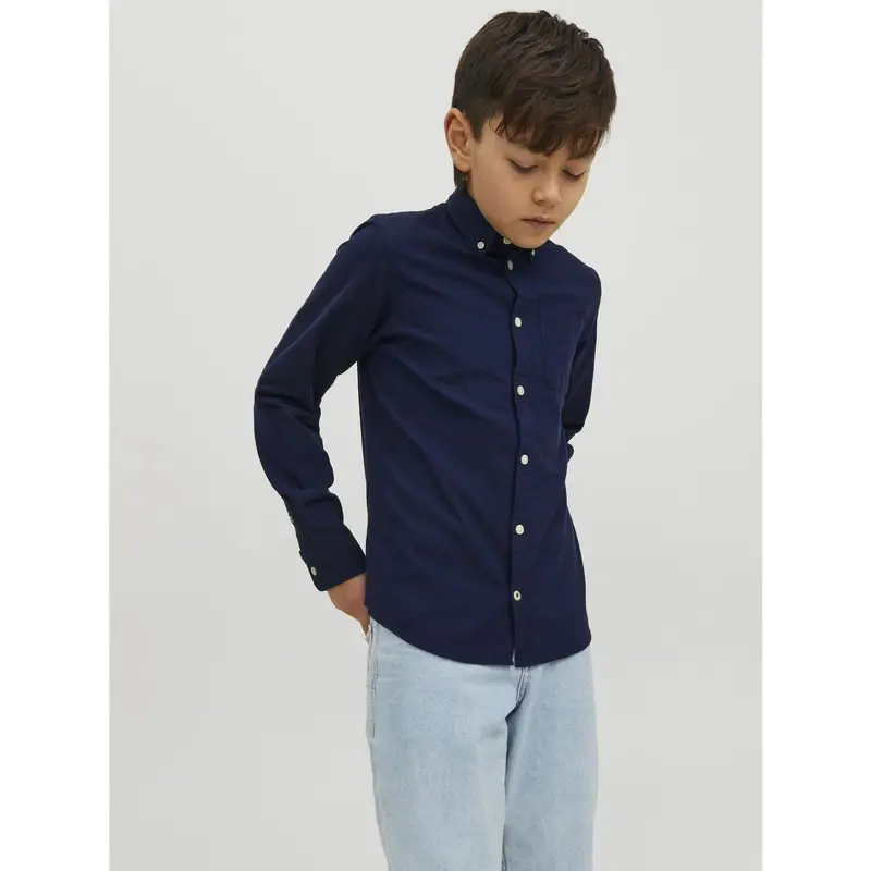Jack & Jones Junior Navy Blazer Jjeoxford Skjorte L/S Noos Jnr 2