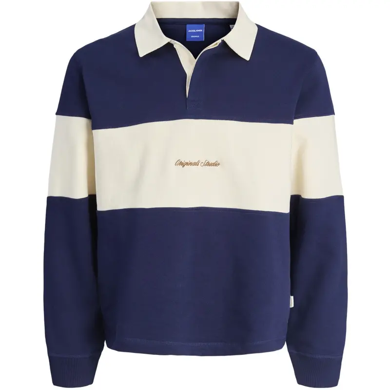 Jack & Jones Junior Ocean Cavern Jornorrebro Blocking Sweat Polo Jnr 1