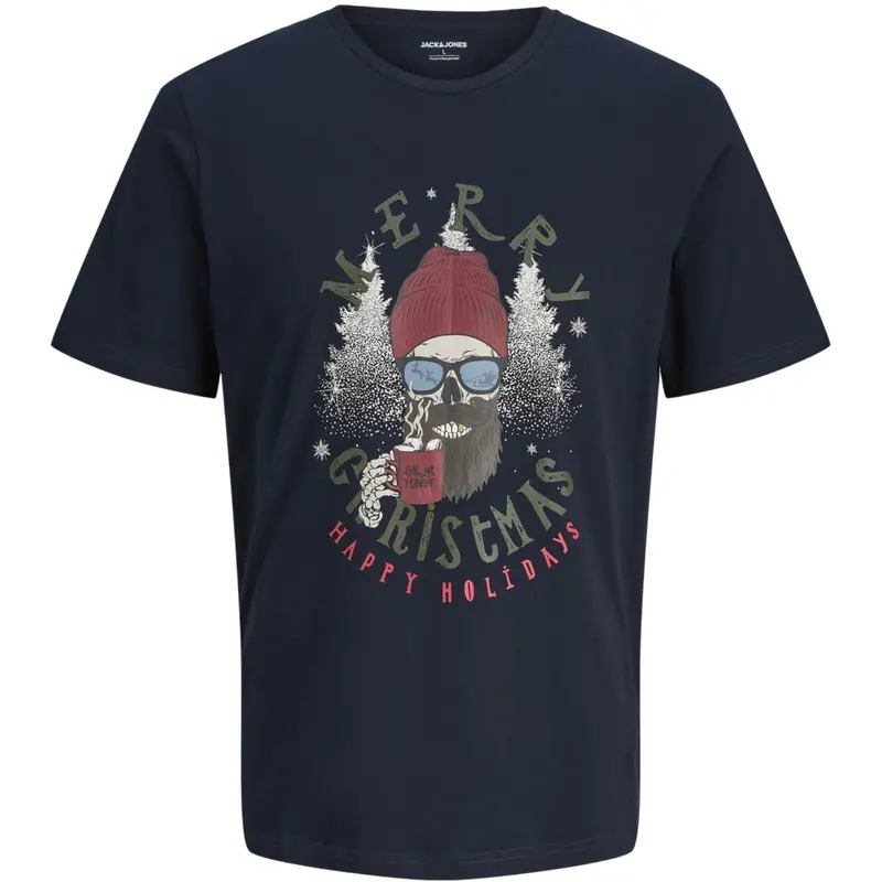 Jack & Jones Junior Sky Captain Jjnoel Xmas Tee Ss Crew Neck Jnr 1