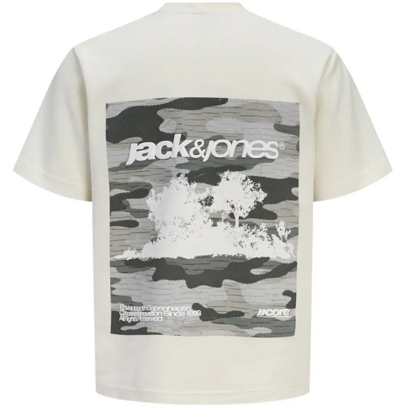 Jack & Jones Junior Sweet Corn Jcobreeze Back Print Tee Ss Cn Ea26 Jnr 2