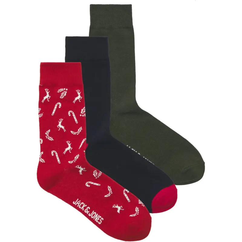 Jack & Jones Junior True Red Jaccane Strømper 3 Pak Jnr 1