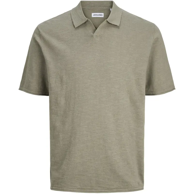 Jack & Jones Junior Vetiver Jjkane Strik Split Neck Polo Jnr 1
