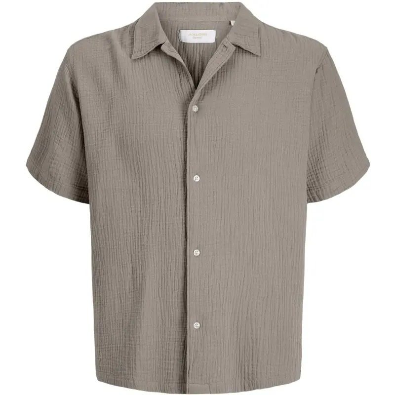 Jack & Jones Junior Vintage Khaki Jornantucket Dobbelt Cloth Skjorte Ss Jnr 1