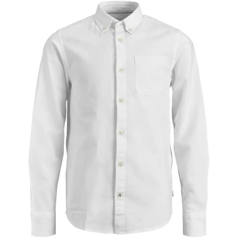 Jack & Jones Junior White Jjeoxford Skjorte L/S Noos Jnr 1