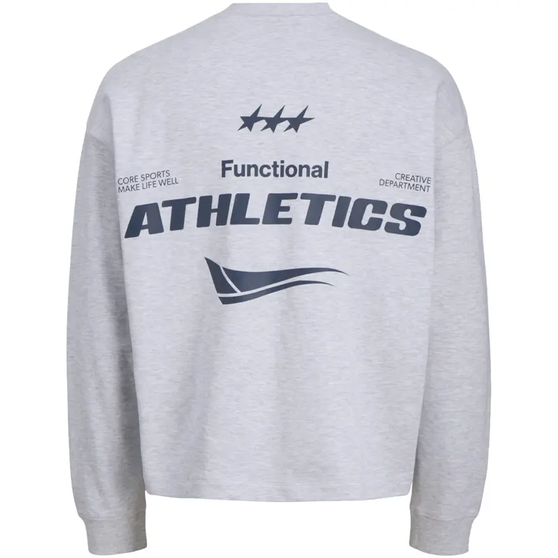 Jack & Jones Junior White Melange Jcosignal Sweat Crew Neck Jnr 2