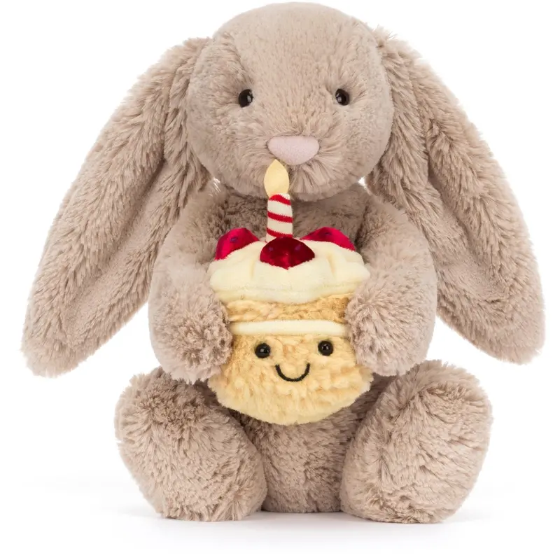 Jellycat Bashful Kanin Med Lagkage 31 Cm 1