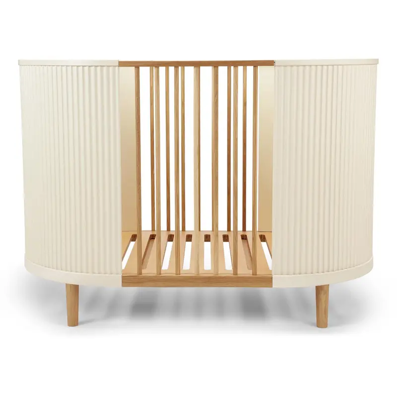 Kas Kopenhagen Cream Oak Kai Baby Cot 1