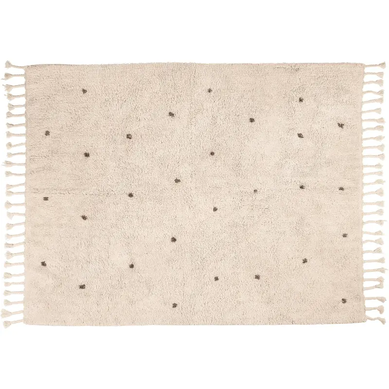 Kas Kopenhagen Natural/Brown Dots Small Rug 120X160 1