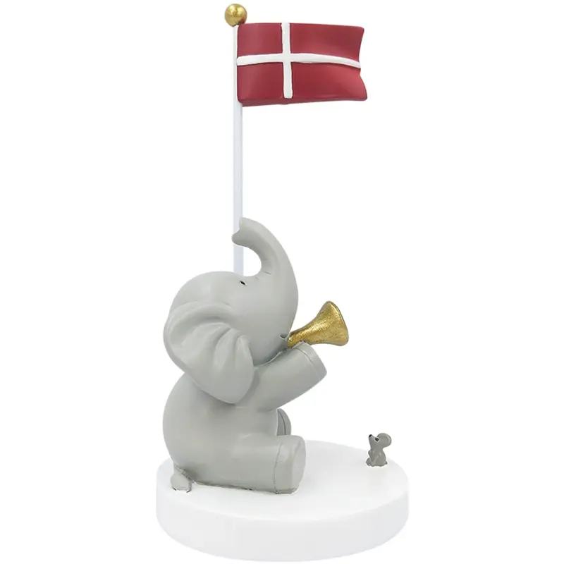 Kids By Friis Bordflag, Elefant Med Trompet Og Mus 1