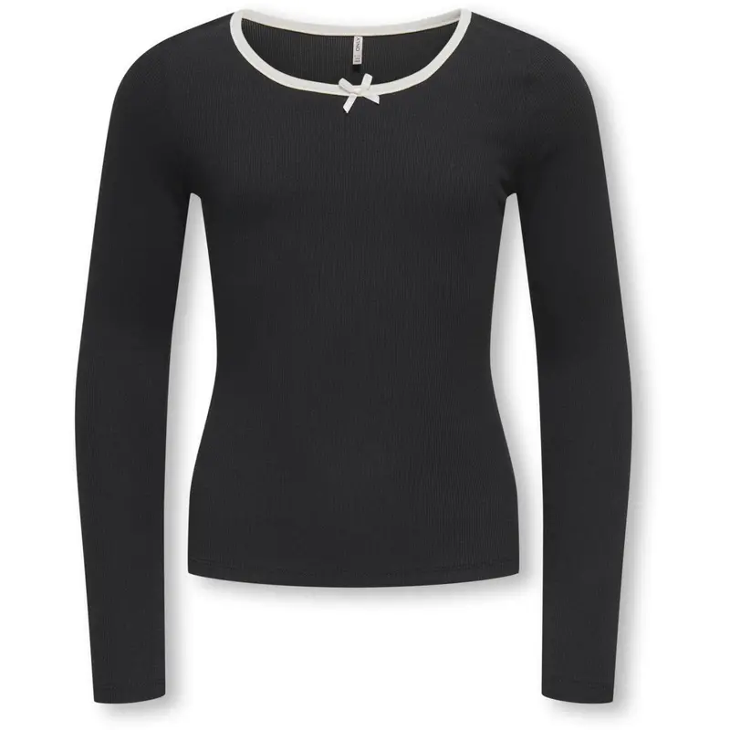 Kids Only Black Cloud Dancer Bow Kogsofia L/S Sløjfe Top Jrs 1