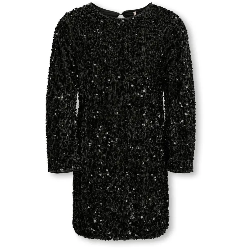 Kids Only Black Kogconfidence Life Ls Seq Flrd Kjole Jrs 1