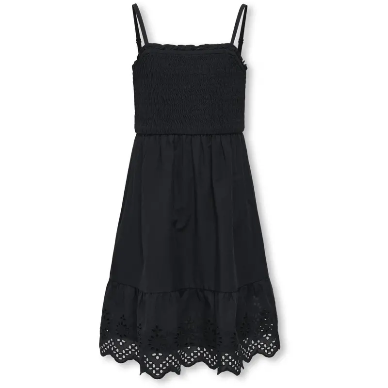 Kids Only Black Lou Life Emb Smock Kjole 1