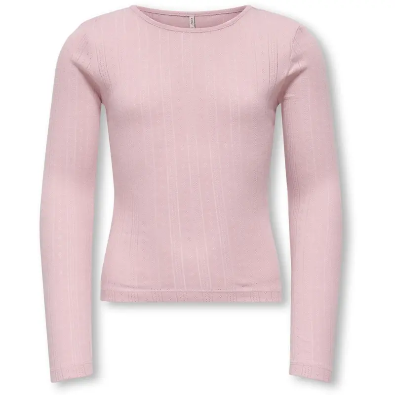Kids Only Bleached Mauve Kogsalsa Life L/S O-Neck Top Jrs 1