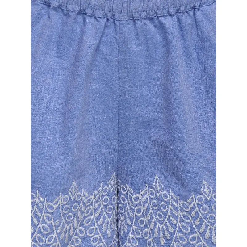 Kids Only Blue Bonnet Bright White Emb Kogtulum Emb Shorts Wvn 2