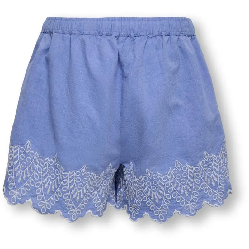 Kids Only Blue Bonnet Bright White Emb Kogtulum Emb Shorts Wvn 3