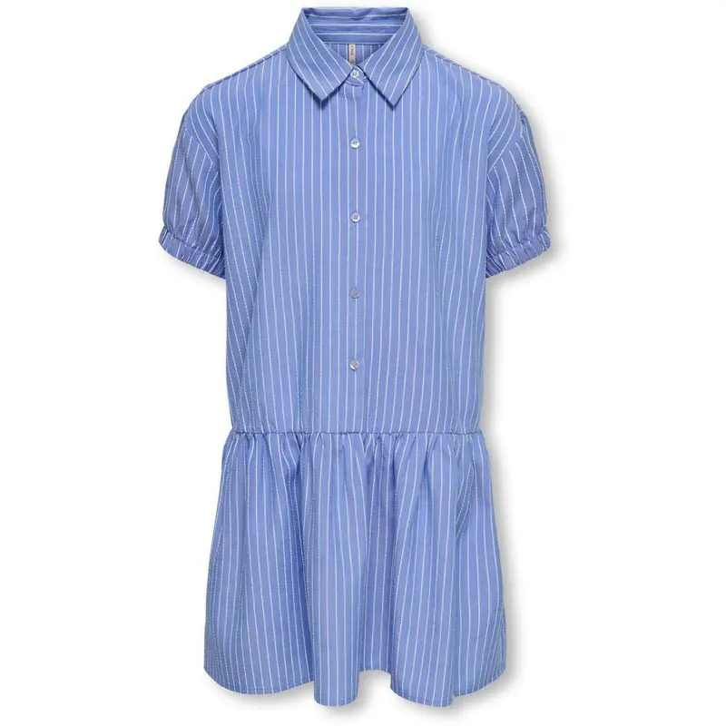 Kids Only Blue Bonnet Cloud Dancer Kogcosmo Ss Skjorte Kjole Wvn 1