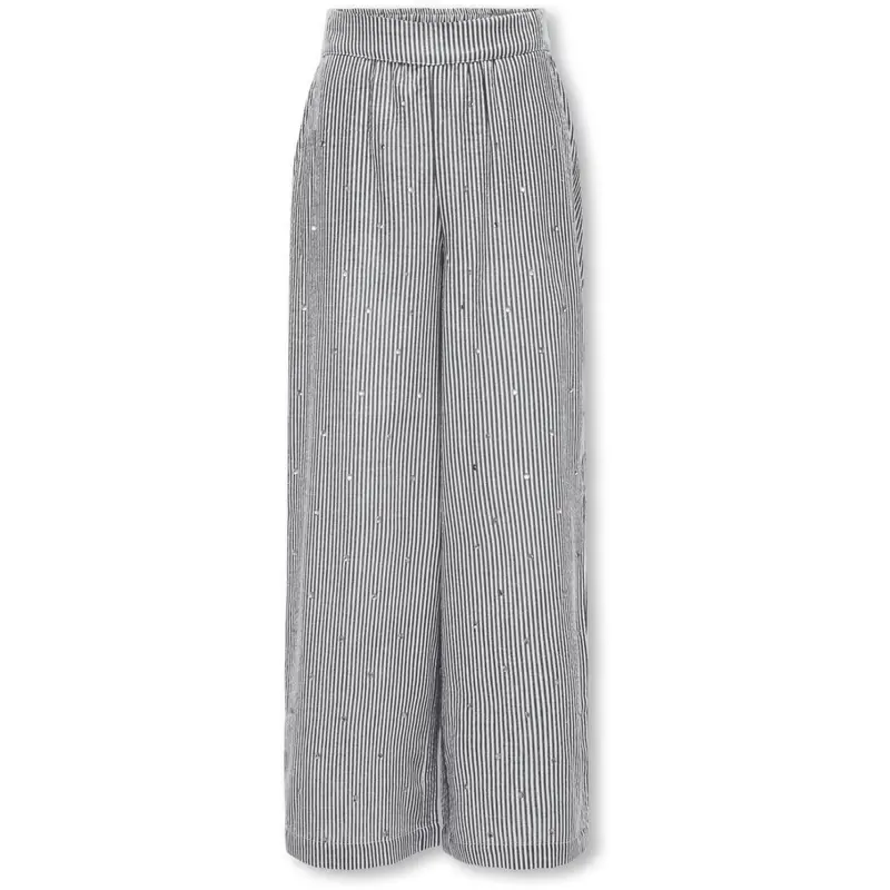 Kids Only Bright White Naval Academy Kogsiv-Smilla Life Ls Rhinest. Bukser Cp 1