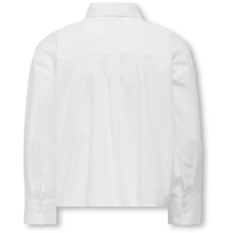 Kids Only Bright White Rhinestones Koglina Stone Oversize L/S Skjorte Wvn 3