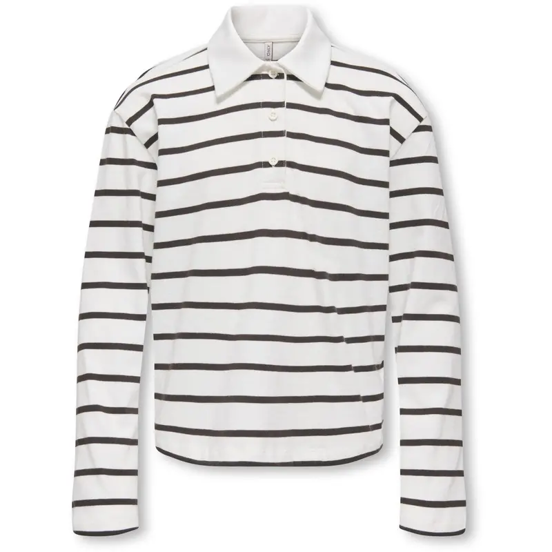 Kids Only Chocolate Torte Cd Stripes Kogsira L/S Polo Cs Jrs 1