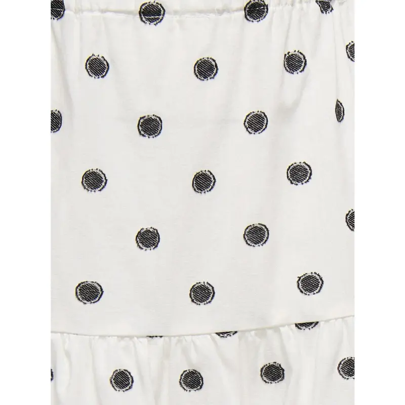 Kids Only Cloud Dancer Black Dots Kogsweta Long Nederdel Wvn 3