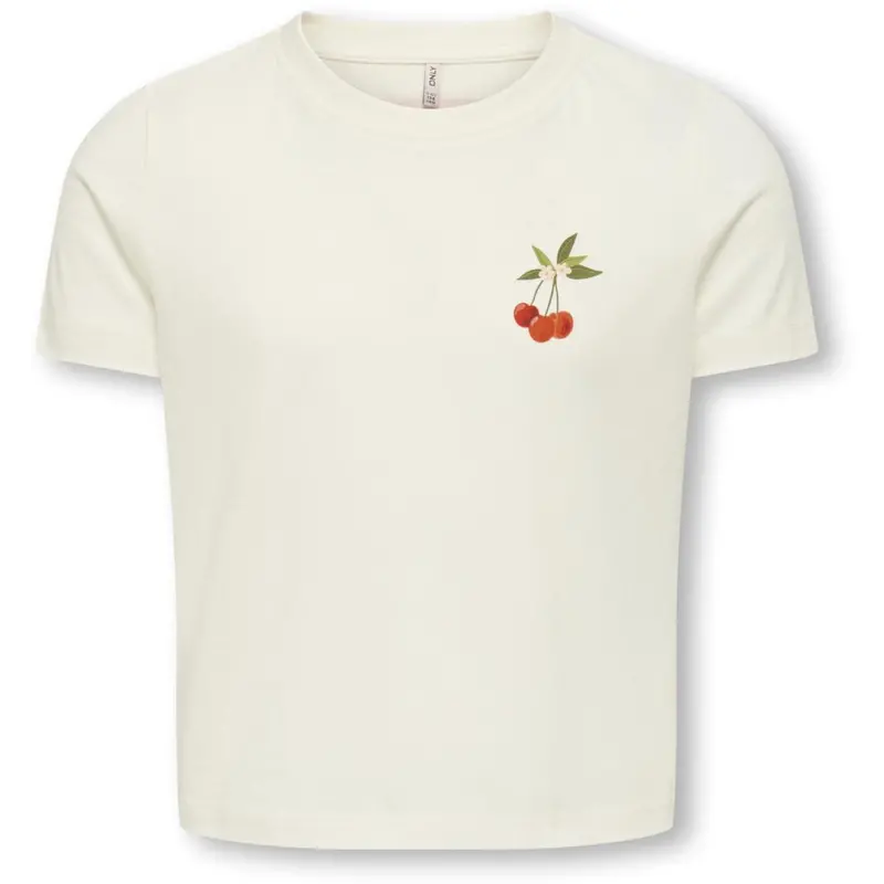Kids Only Cloud Dancer Cherry Kogannbel-Sun Life S/S Kort Tee Cs Jrs 1