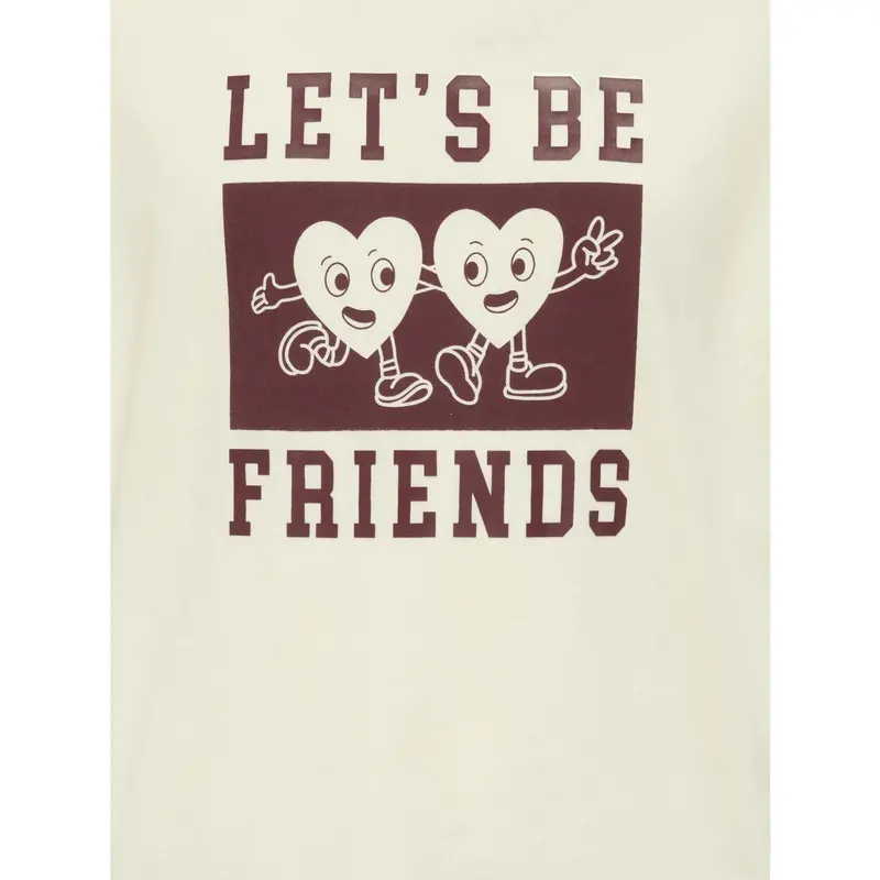 Kids Only Cloud Dancer Friends/Cabernet Koggitta S/S Boxy Printed Top Jrs 2