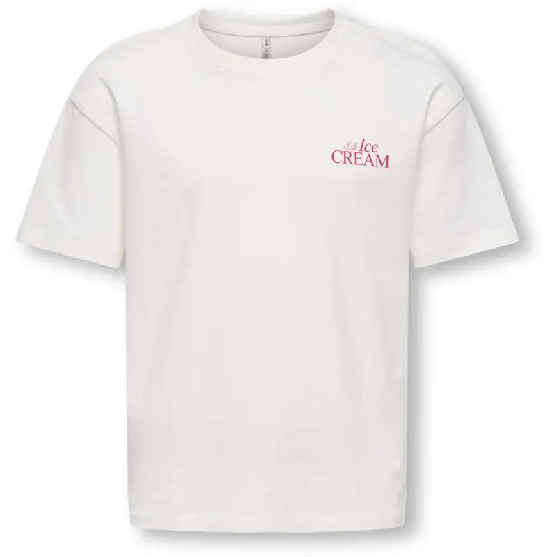 Kids Only Cloud Dancer Icecream Koghelen Life S/S Loose Tee Jrs Noos 2