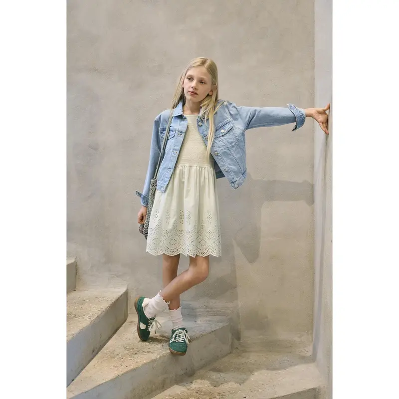 Kids Only Cloud Dancer Kogbondi Life Strop Emb Kjole Wvn 2
