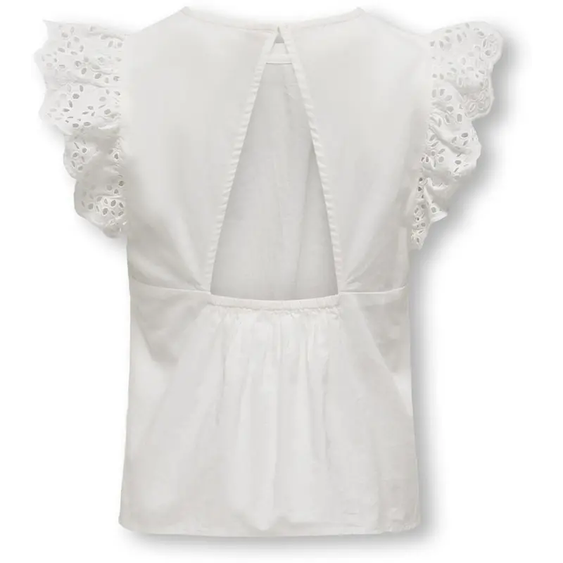 Kids Only Cloud Dancer Koglou Life S/L Emb Top Wvn 3