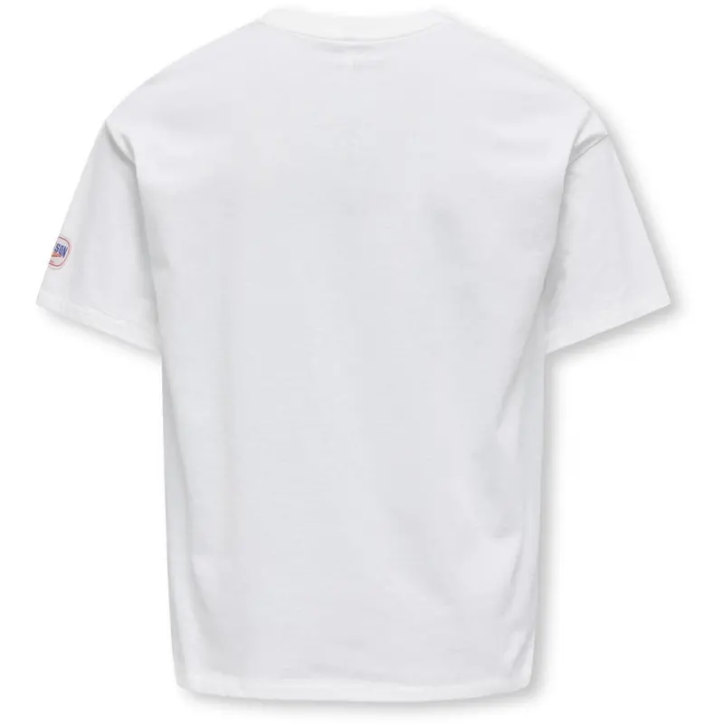Kids Only Cloud Dancer Pomegranate Phoebe Life Loose Fresh T-Shirt 3