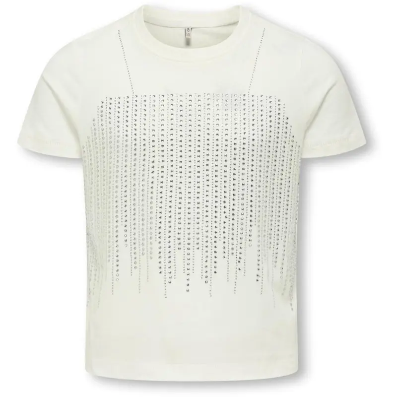 Kids Only Cloud Dancer Rhinestone Silver Kogbillie Life S/S Stone Top Jrs 1