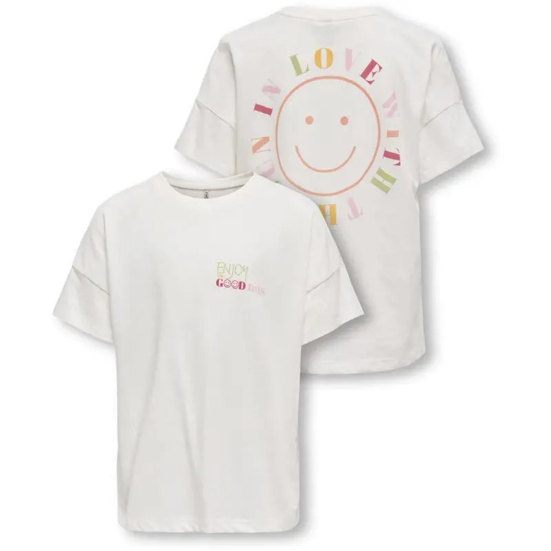 Kids Only Cloud Dancer Sun Lia Life Oversize Printed T-Shirt 3