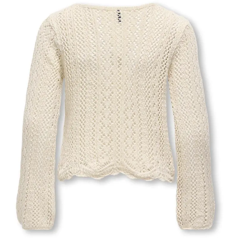 Kids Only Ecru Kognola Wa Life L/S Pullover Knt 3