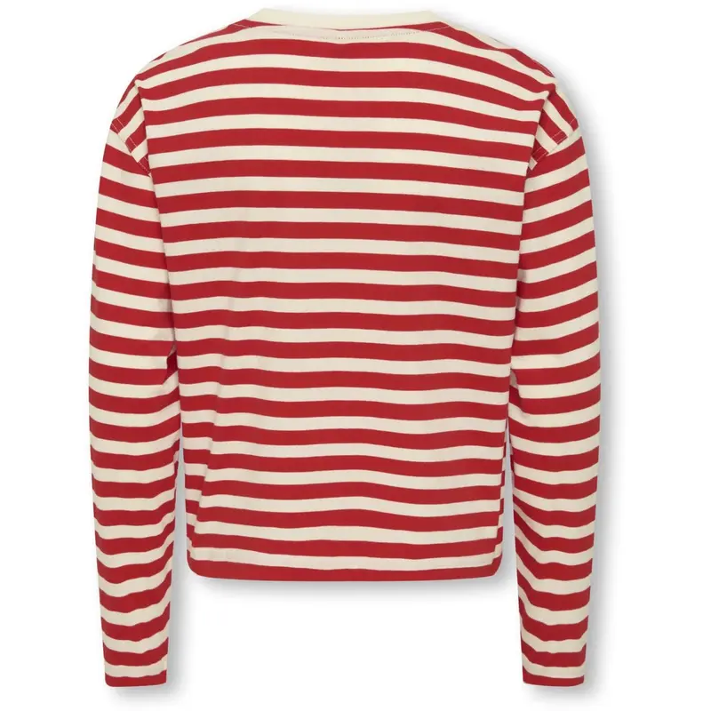 Kids Only High Risk Red Cloud Dancer/Detail Heart High Risk Red Koglivina L/S O-Neck Stripe Top Jrs 3