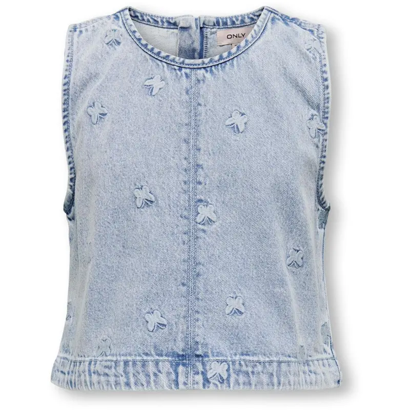 Kids Only Light Blue Denim Butterfly Freja Butterfly Top Denim 1