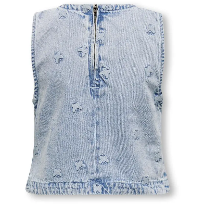 Kids Only Light Blue Denim Butterfly Freja Butterfly Top Denim 3