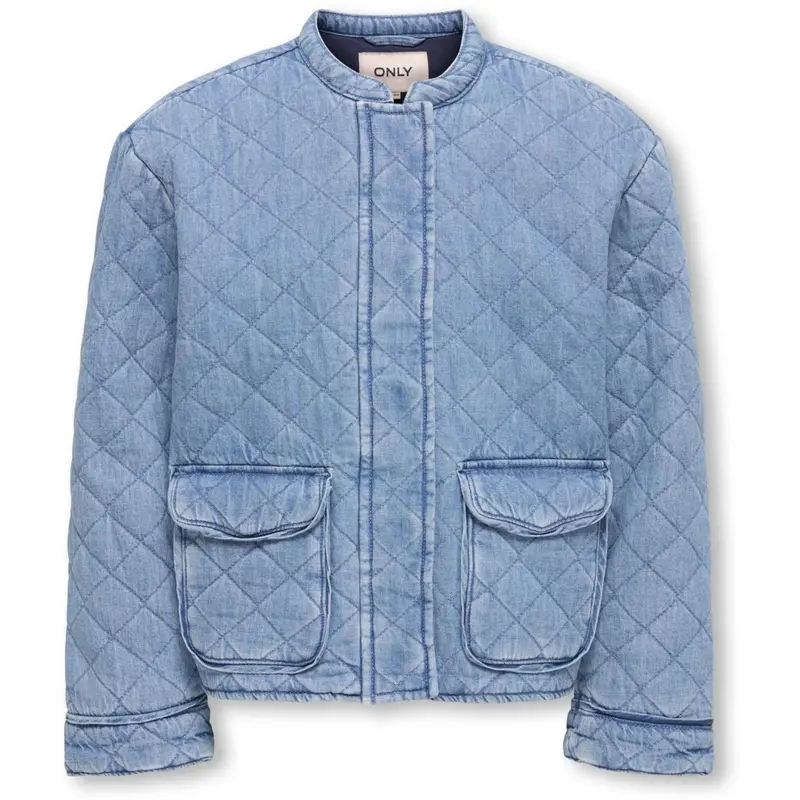 Kids Only Light Blue Denim Koghallie Quiltet Dnm Jakke Akm 1