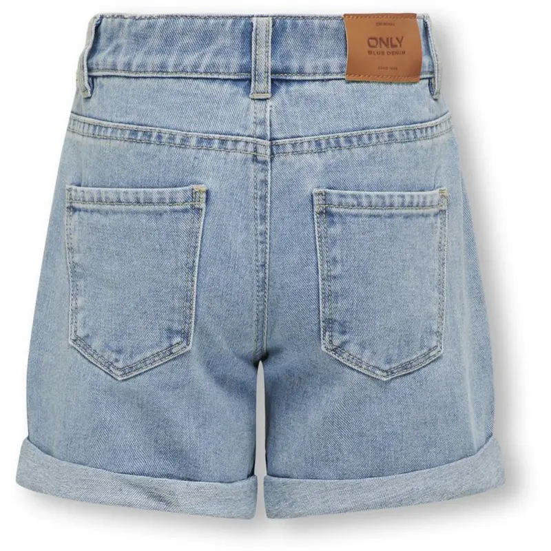 Kids Only Light Blue Denim Kogvega Reg Mom Shorts Dnm Bjbox Noos 2